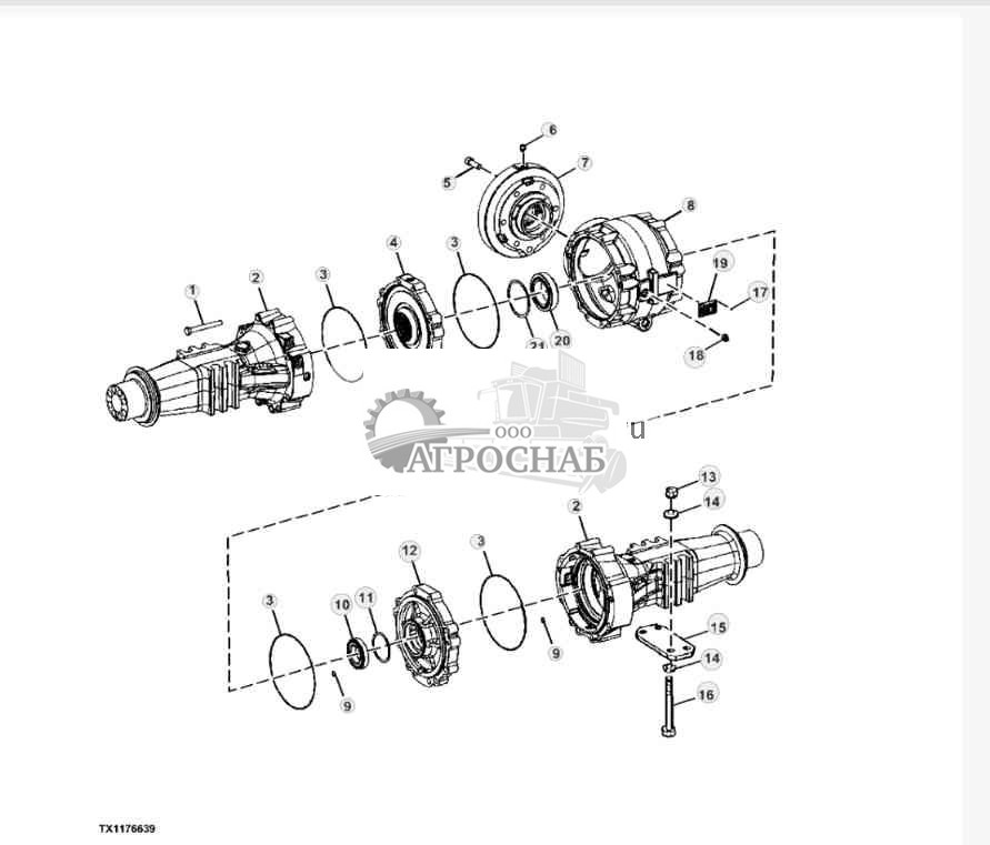 Корпусы дифференциала и заднего моста ( 